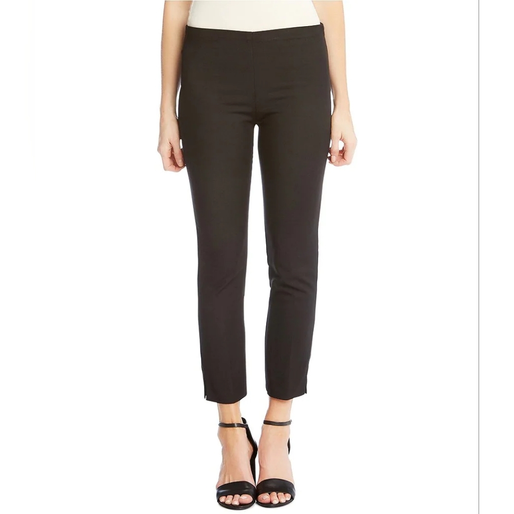 Karen Kane Lifestyle Cropped Ankle Pants Black 2
